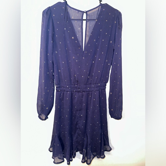 Francesca’s Navy w/ Stars Long Sleeve Dress - Picture 2 of 3